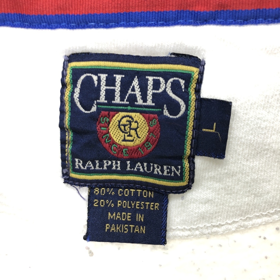 Ralph Lauren(ラルフローレン)の古着 80年代 ラルフローレン Ralph Lauren CHAPS チャップス ロゴスウェットシャツ トレーナー メンズL ヴィンテージ /eaa443874 メンズのトップス(スウェット)の商品写真