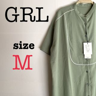 グレイル(GRL)のRiche glamout リシェグラマー【M】半袖シャツ　新品未使用(シャツ/ブラウス(長袖/七分))