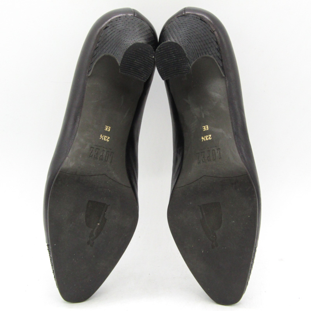 ロペス パンプス ブランド シューズ 靴 日本製 レディース 23.5サイズ ネイビー LOPEZ レディースの靴/シューズ(ハイヒール/パンプス)の商品写真