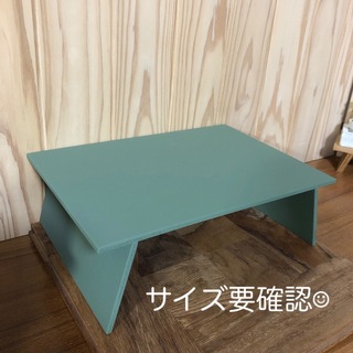 自然素材のULアウトドア折りたたみミニテーブル☺︎ミリタリーグリーン⭐︎(テーブル/チェア)