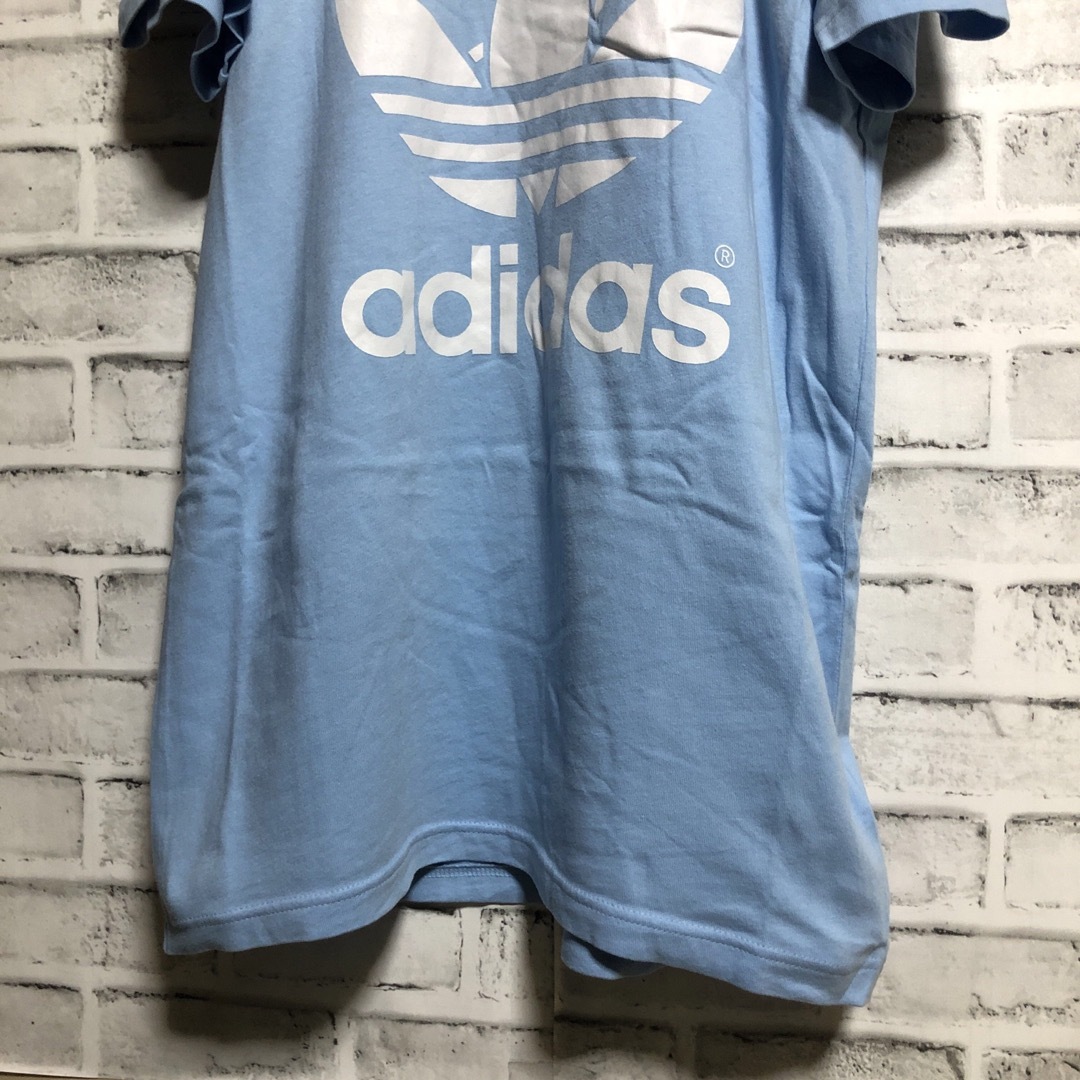 Originals（adidas）(オリジナルス)の美品⭐️00s adidas サッカートレファイルロゴ Tシャツ M ブルー メンズのトップス(Tシャツ/カットソー(半袖/袖なし))の商品写真