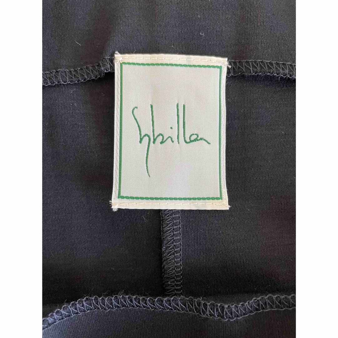 Sybilla(シビラ)のシビラ/トップス/タンクトップ/ブラック/ノースリーブカットソー/コットン/M レディースのトップス(カットソー(半袖/袖なし))の商品写真
