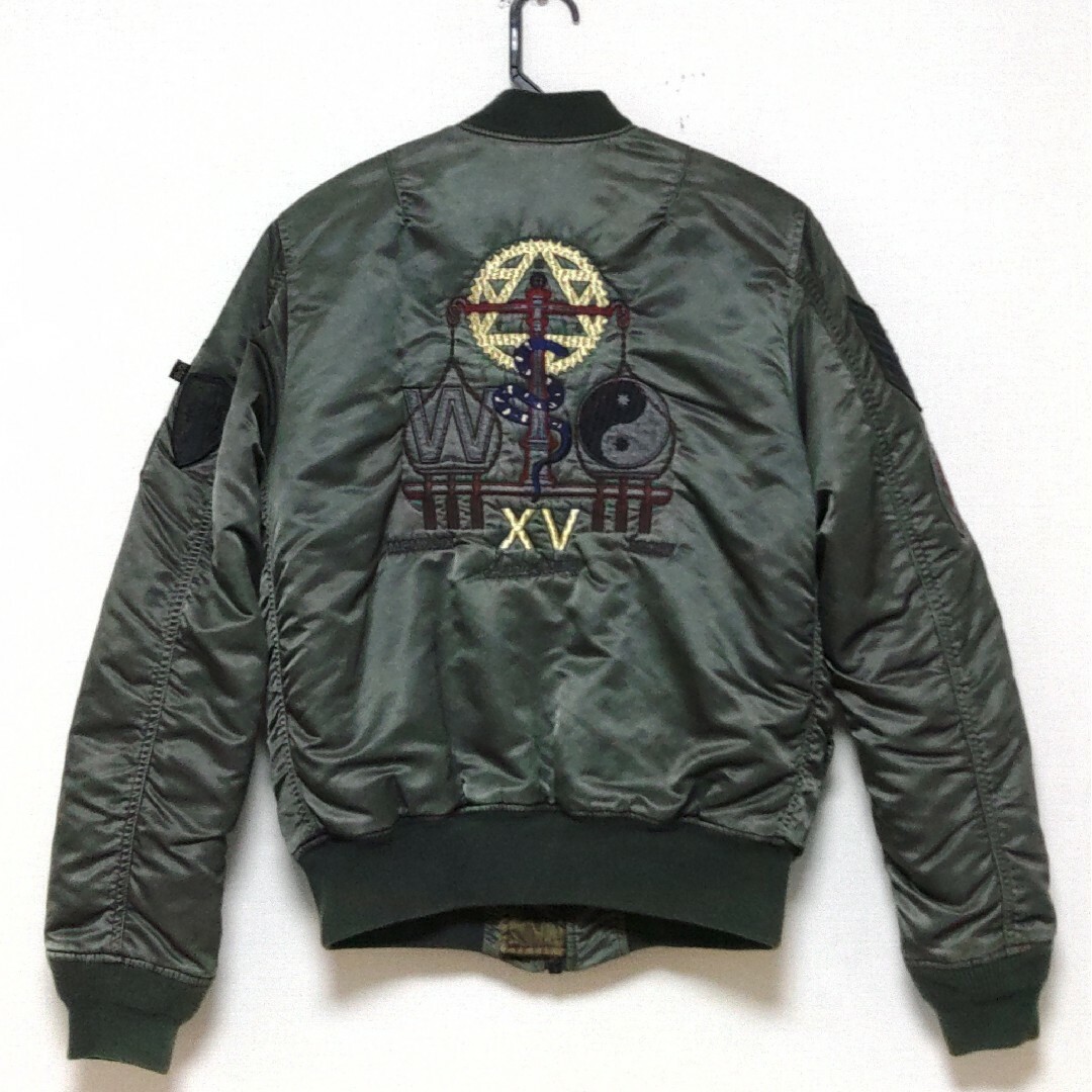 ALPHA INDUSTRIES(アルファインダストリーズ)のALPHA×BAL×WHATZIS 3コラボ 限定【14AW★VTG-G★M】 メンズのジャケット/アウター(フライトジャケット)の商品写真