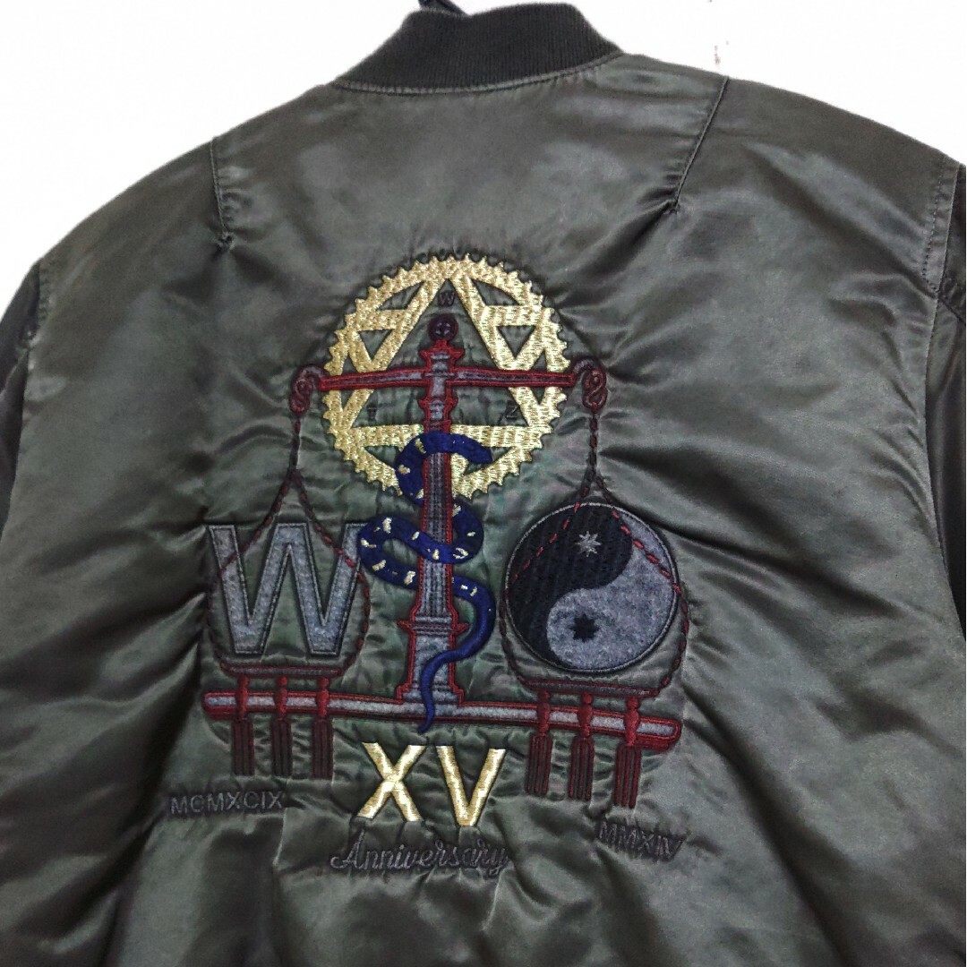 ALPHA INDUSTRIES(アルファインダストリーズ)のALPHA×BAL×WHATZIS 3コラボ 限定【14AW★VTG-G★M】 メンズのジャケット/アウター(フライトジャケット)の商品写真