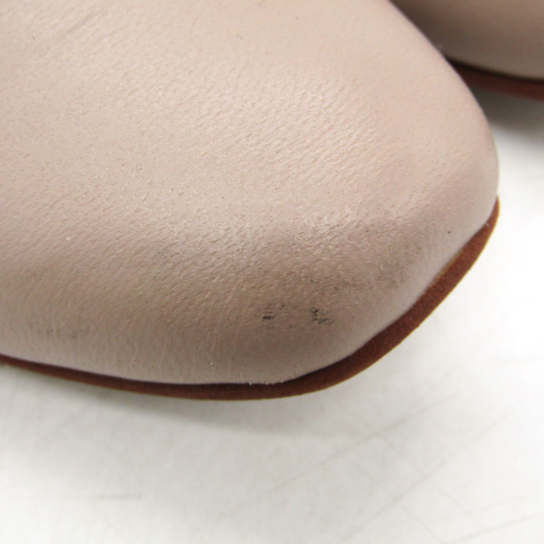 リズラフィーネ パンプス スクエアトゥ ブランド シューズ 靴 日本製 レディース 24サイズ ベージュ Riz raffinee レディースの靴/シューズ(ハイヒール/パンプス)の商品写真