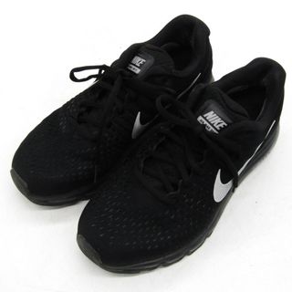 ナイキ(NIKE)のナイキ スニーカー ローカット エアマックス2017 849560 シューズ 靴 黒 レディース 23.5サイズ ブラック NIKE(スニーカー)