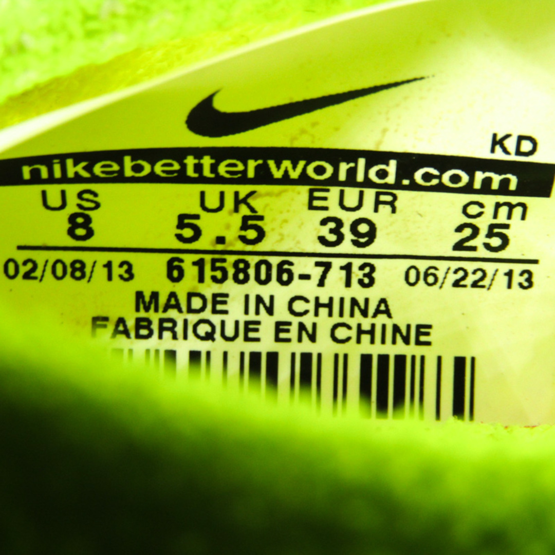 NIKE(ナイキ)のナイキ スニーカー スリッポン  フリー フライニット 615806-713 シューズ 靴 レディース 25サイズ イエロー NIKE レディースの靴/シューズ(スニーカー)の商品写真