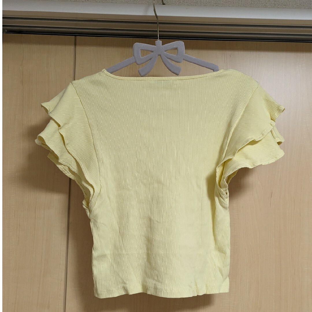 ZARA(ザラ)の♡ZARA♡フリルリブT♡ レディースのトップス(Tシャツ(半袖/袖なし))の商品写真