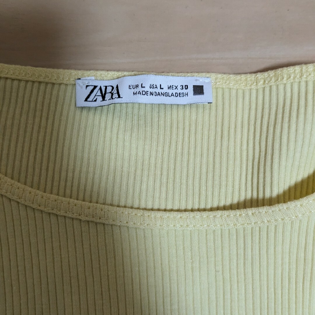 ZARA(ザラ)の♡ZARA♡フリルリブT♡ レディースのトップス(Tシャツ(半袖/袖なし))の商品写真