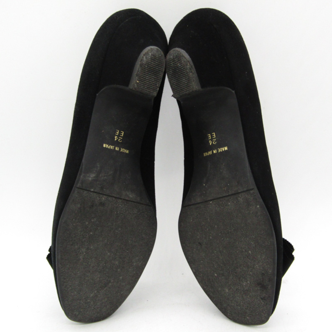 リズラフィーネ パンプス スクエアトゥ ブランド シューズ 靴 日本製 黒 レディース 24サイズ ブラック Riz raffinee レディースの靴/シューズ(ハイヒール/パンプス)の商品写真