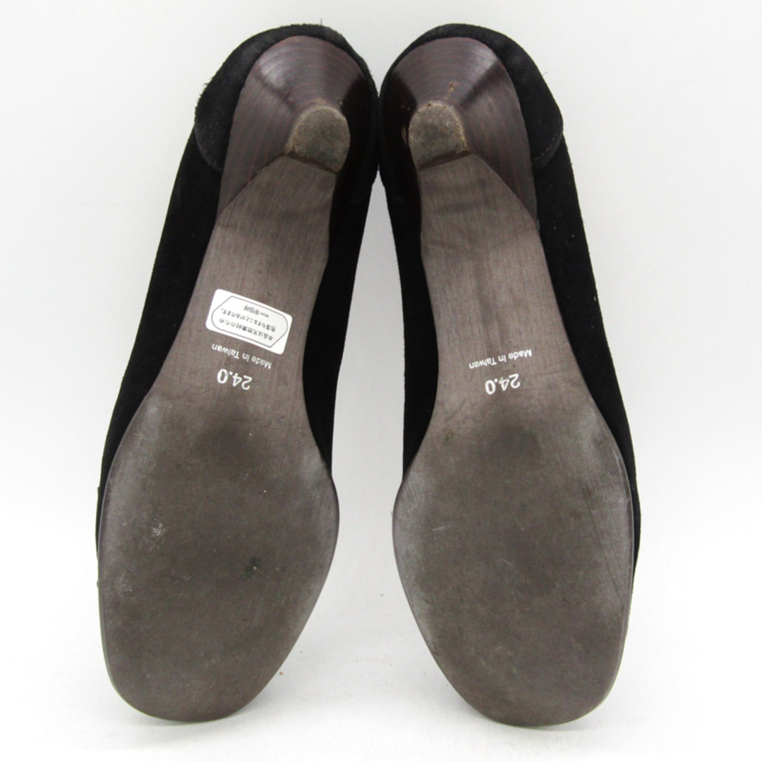 卑弥呼 パンプス 本革 レザー スウェード ブランド シューズ 靴 黒 レディース 24サイズ ブラック HIMIKO レディースの靴/シューズ(ハイヒール/パンプス)の商品写真
