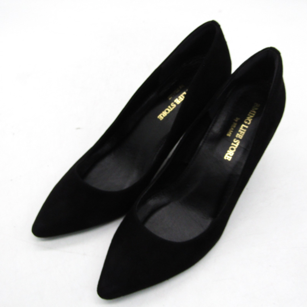 BEAMS(ビームス)のビームス パンプス ハイヒール スウェード ブランド シューズ 靴 日本製 黒 レディース 25サイズ ブラック BEAMS レディースの靴/シューズ(ハイヒール/パンプス)の商品写真