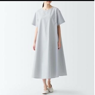 MUJI (無印良品) - 涼感半袖ワンピース【無印良品】