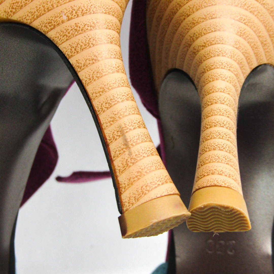 コーザ パンプス オープントゥ ハイヒール スウェード シューズ 靴 レディース 25サイズ パープル COSA レディースの靴/シューズ(ハイヒール/パンプス)の商品写真