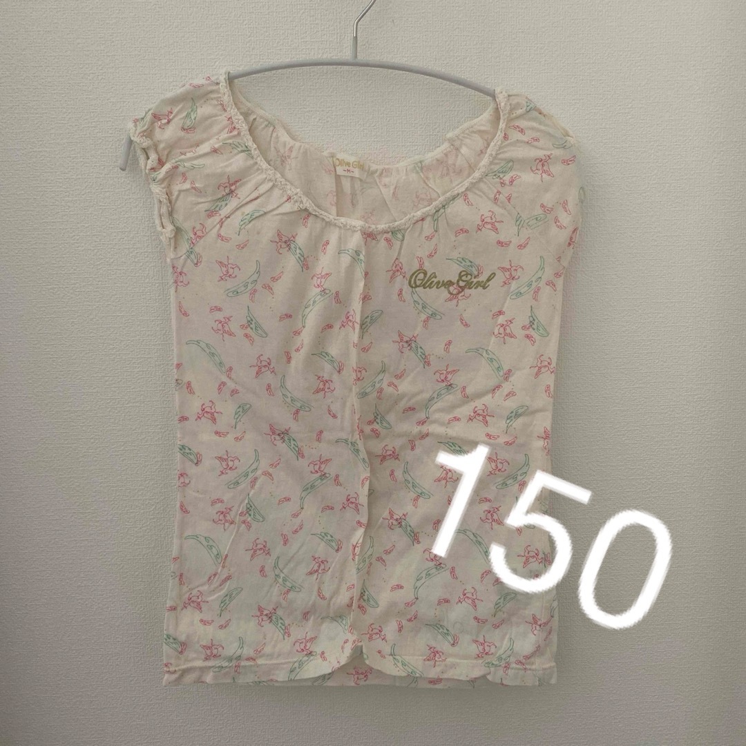 OLIVEdesOLIVE(オリーブデオリーブ)のオリーブガール　Tシャツ　150 キッズ/ベビー/マタニティのキッズ服女の子用(90cm~)(Tシャツ/カットソー)の商品写真