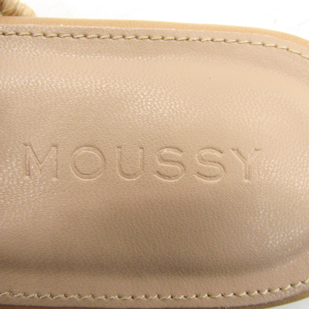 moussy(マウジー)のマウジー ミュール サンダル 未使用 ブランド 靴 レディース Mサイズ ベージュ MOUSSY レディースの靴/シューズ(ミュール)の商品写真