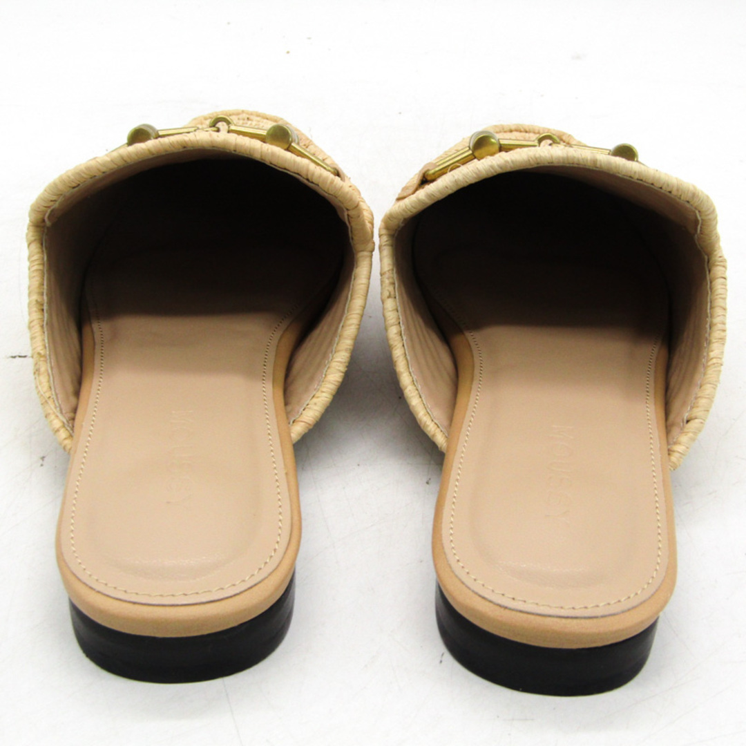 moussy(マウジー)のマウジー ミュール サンダル 未使用 ブランド 靴 レディース Mサイズ ベージュ MOUSSY レディースの靴/シューズ(ミュール)の商品写真