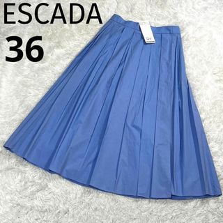 エスカーダ(ESCADA)のタグ付き 未使用品 エスカーダ プリーツ タック ラップ ロングスカート(ロングスカート)