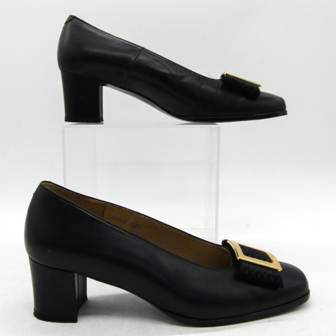 Saint Laurent(サンローラン)のイヴ・サンローラン パンプス スクエアトゥ ブランド シューズ 靴 黒 レディース 35.5サイズ ブラック YVES SAINT LAURENT レディースの靴/シューズ(ハイヒール/パンプス)の商品写真