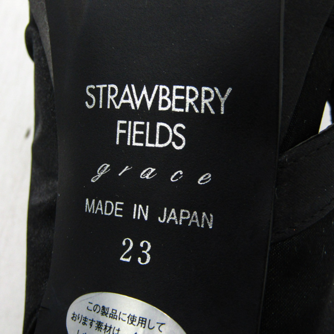 STRAWBERRY-FIELDS(ストロベリーフィールズ)のストロベリーフィールズ パンプス ハイヒール ブランド シューズ 靴 日本製 黒 レディース 23サイズ ブラック STRAWBERRYFIELDS レディースの靴/シューズ(ハイヒール/パンプス)の商品写真