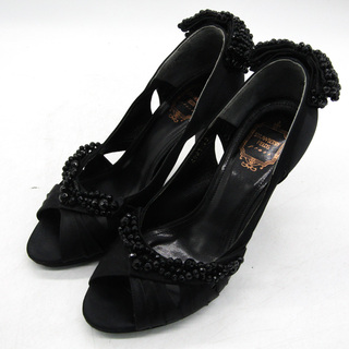 ストロベリーフィールズ パンプス ハイヒール ブランド シューズ 靴 日本製 黒 レディース 23サイズ ブラック STRAWBERRYFIELDS