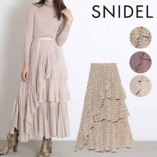 スナイデル(SNIDEL)のsnidel♡シアーボリュームプリーツスカート(ロングスカート)