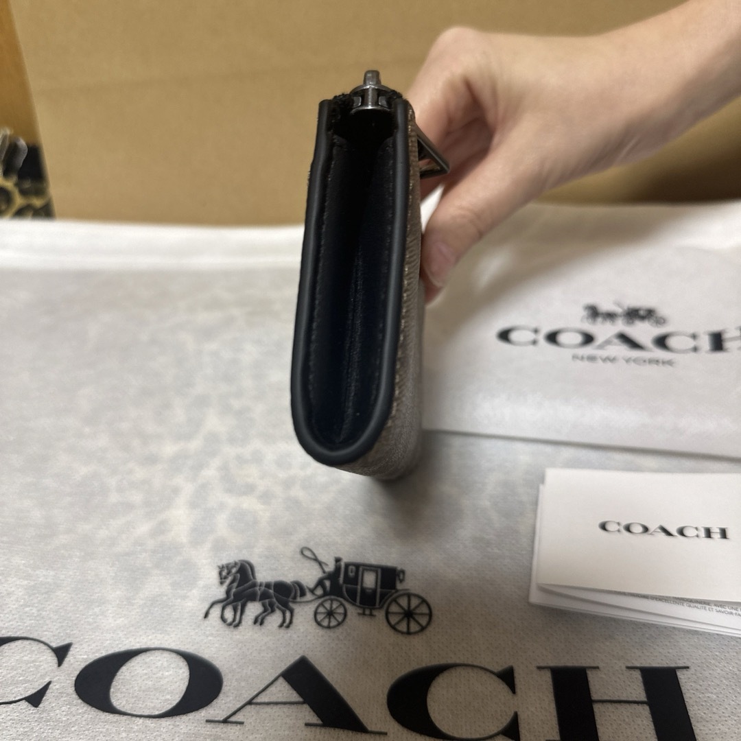 COACH(コーチ)の正規品 本物 希少 激レア コーチ COACH シグネチャーライン 即完売 廃盤 メンズのファッション小物(コインケース/小銭入れ)の商品写真