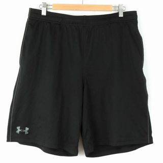 アンダーアーマー ショートパンツ ボトムス ハーフパンツ ヒートギア 大きいサイズ メンズ XXLサイズ ブラック UNDER ARMOUR(ショートパンツ)