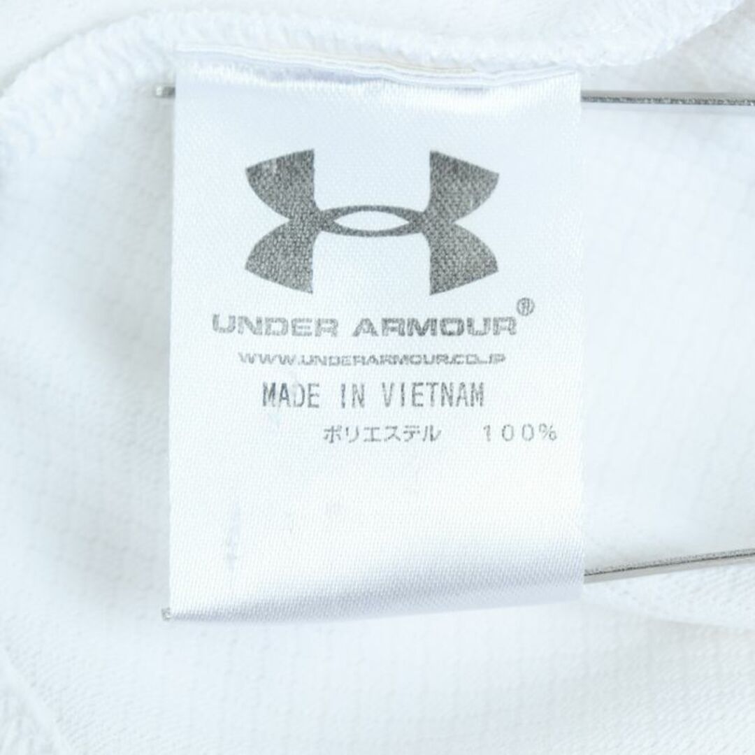 アンダーアーマー 半袖ポロシャツ トップス ヒートギア ルーズ ゴルフウエア メンズ LGサイズ 白×グレー UNDER ARMOUR メンズのトップス(ポロシャツ)の商品写真