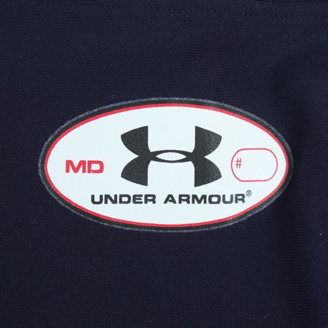 アンダーアーマー 長袖Ｔシャツ トップス ハイネック ストレッチ スポーツインナー メンズ MDサイズ ネイビー UNDER ARMOUR メンズのトップス(Tシャツ/カットソー(七分/長袖))の商品写真