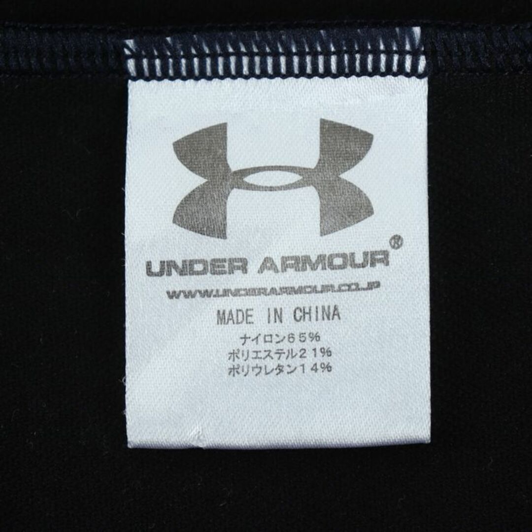 アンダーアーマー 長袖Ｔシャツ トップス ハイネック ストレッチ スポーツインナー メンズ MDサイズ ネイビー UNDER ARMOUR メンズのトップス(Tシャツ/カットソー(七分/長袖))の商品写真