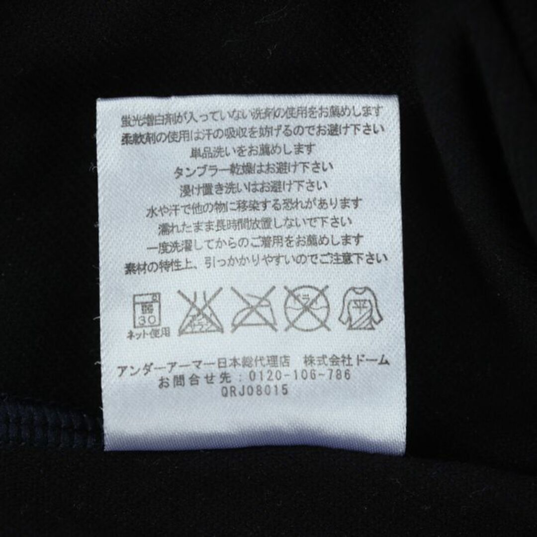 アンダーアーマー 長袖Ｔシャツ トップス ハイネック ストレッチ スポーツインナー メンズ MDサイズ ネイビー UNDER ARMOUR メンズのトップス(Tシャツ/カットソー(七分/長袖))の商品写真