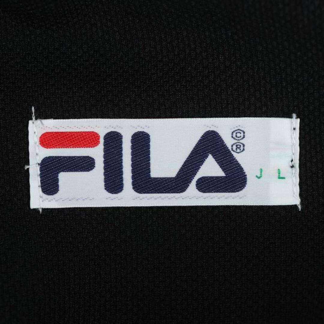 FILA(フィラ)のフィラ ショートパンツ ボトムス ハーフパンツ ジャージ スポーツウエア メンズ Lサイズ 黒×白 FILA メンズのパンツ(ショートパンツ)の商品写真