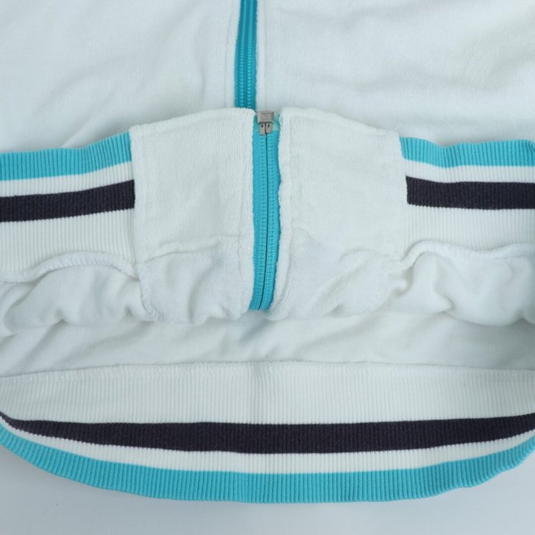 PUMA(プーマ)のプーマ ブルゾン ジャケット アウター パイル生地 スポーツウエア メンズ Lサイズ 白×紺×青 PUMA メンズのジャケット/アウター(ブルゾン)の商品写真