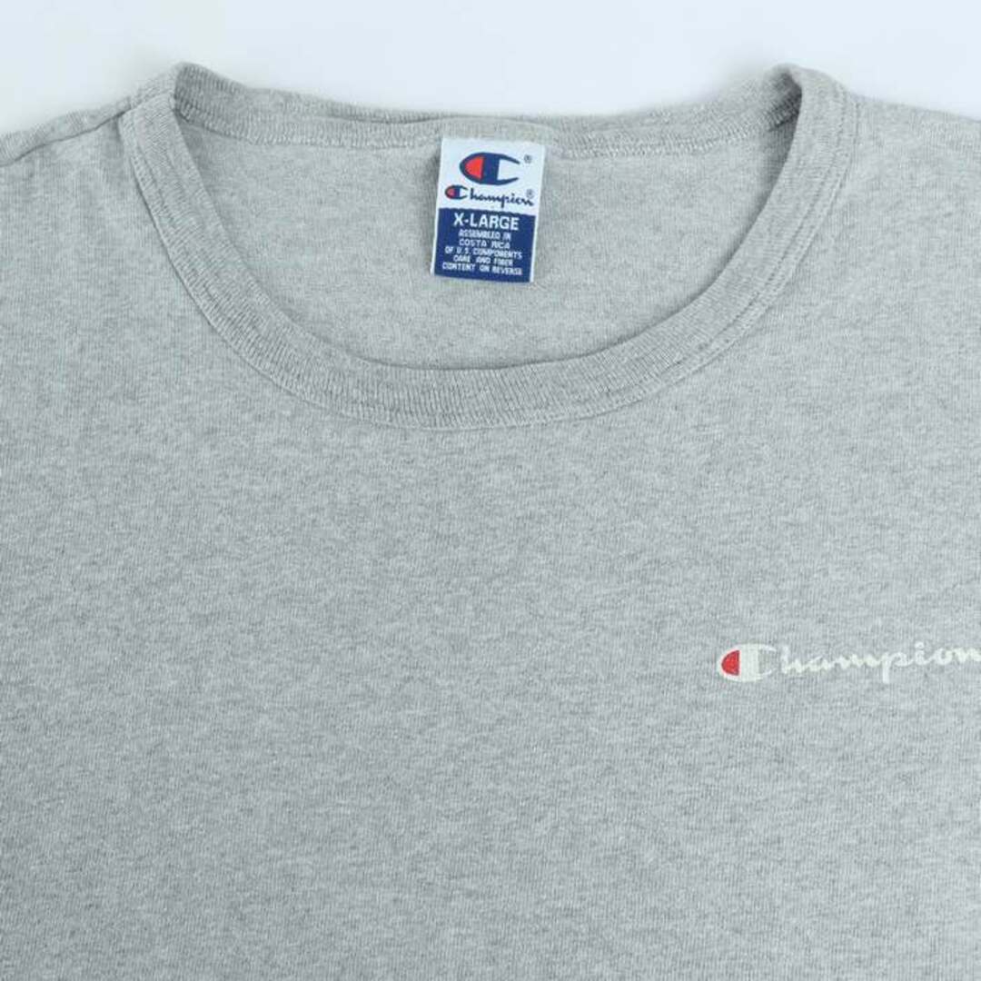 Champion(チャンピオン)のチャンピオン 半袖Ｔシャツ トップス ワンポイントロゴ スポーツウエア 大きいサイズ メンズ XLサイズ グレー Champion メンズのトップス(Tシャツ/カットソー(半袖/袖なし))の商品写真