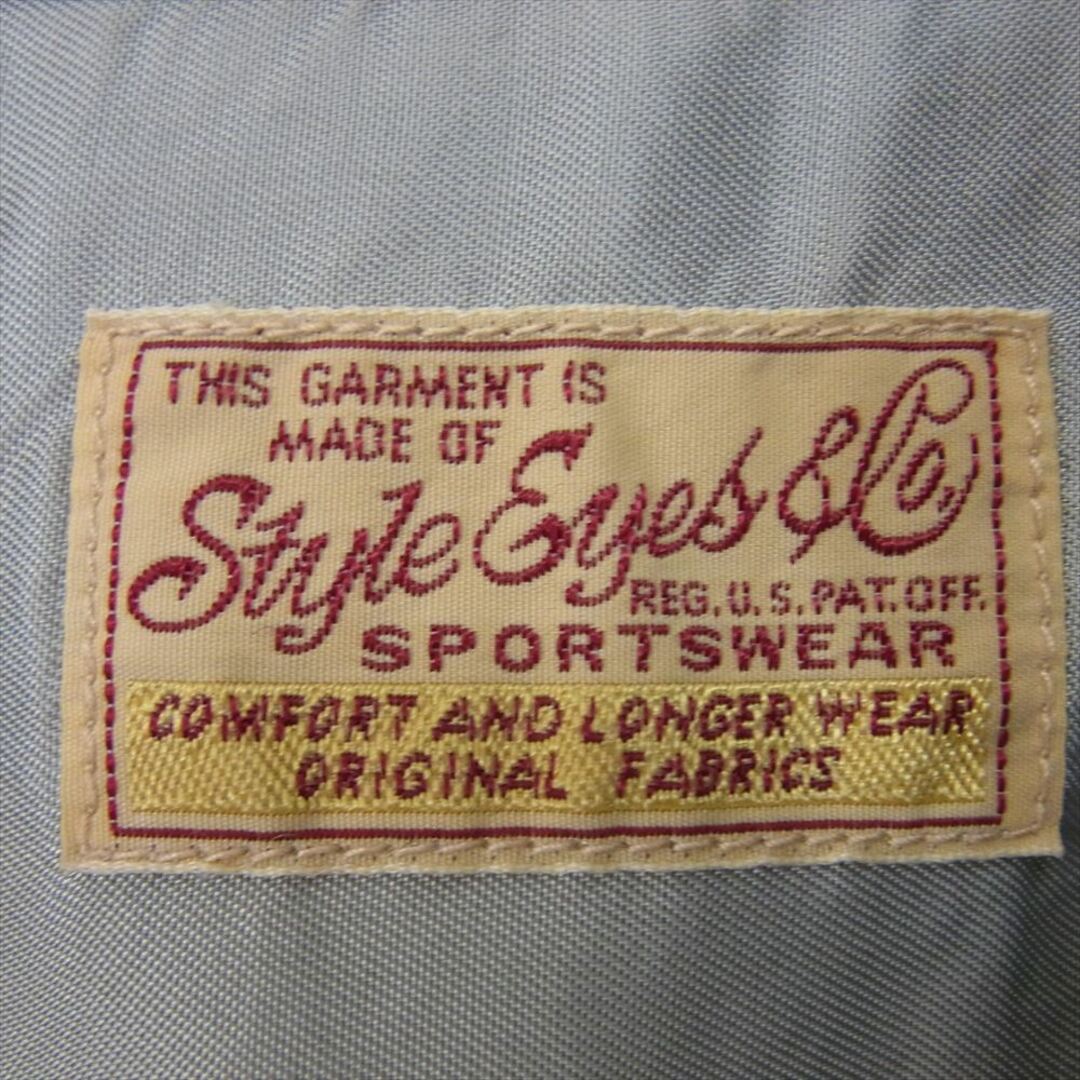 STYLE EYES スタイルアイズ SE29170 Mid 1950s Style Corduroy Sports Shirt ELVIS DOT コーデュロイ スポーツ シャツ ドット柄 ライトグリーン系 L【中古】 メンズのトップス(シャツ)の商品写真