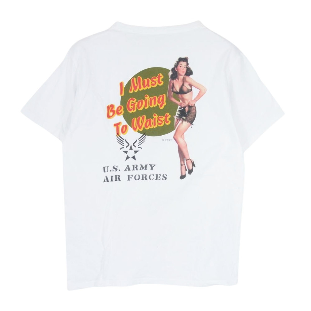 Buzz Rickson's(バズリクソンズ)のBuzz Rickson's バズリクソンズ USAF I must be going to waist ステンシルプリント Tシャツ ホワイト系 M【中古】 メンズのトップス(シャツ)の商品写真