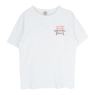 Buzz Rickson's バズリクソンズ OKINAWA SHIMA バックプリント 半袖 Tシャツ ホワイト系 L【中古】