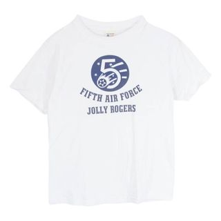 バズリクソンズ(Buzz Rickson's)のBuzz Rickson's バズリクソンズ 50 FIFTH AIR FORCE バックプリント 半袖 Tシャツ ホワイト系 S【中古】(シャツ)