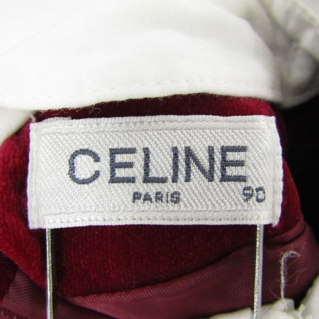 celine(セリーヌ)のセリーヌ ワンピース トップス 長袖 レース襟 フォーマル  ベビー 女の子用 90サイズ レッド CELINE キッズ/ベビー/マタニティのベビー服(~85cm)(ワンピース)の商品写真