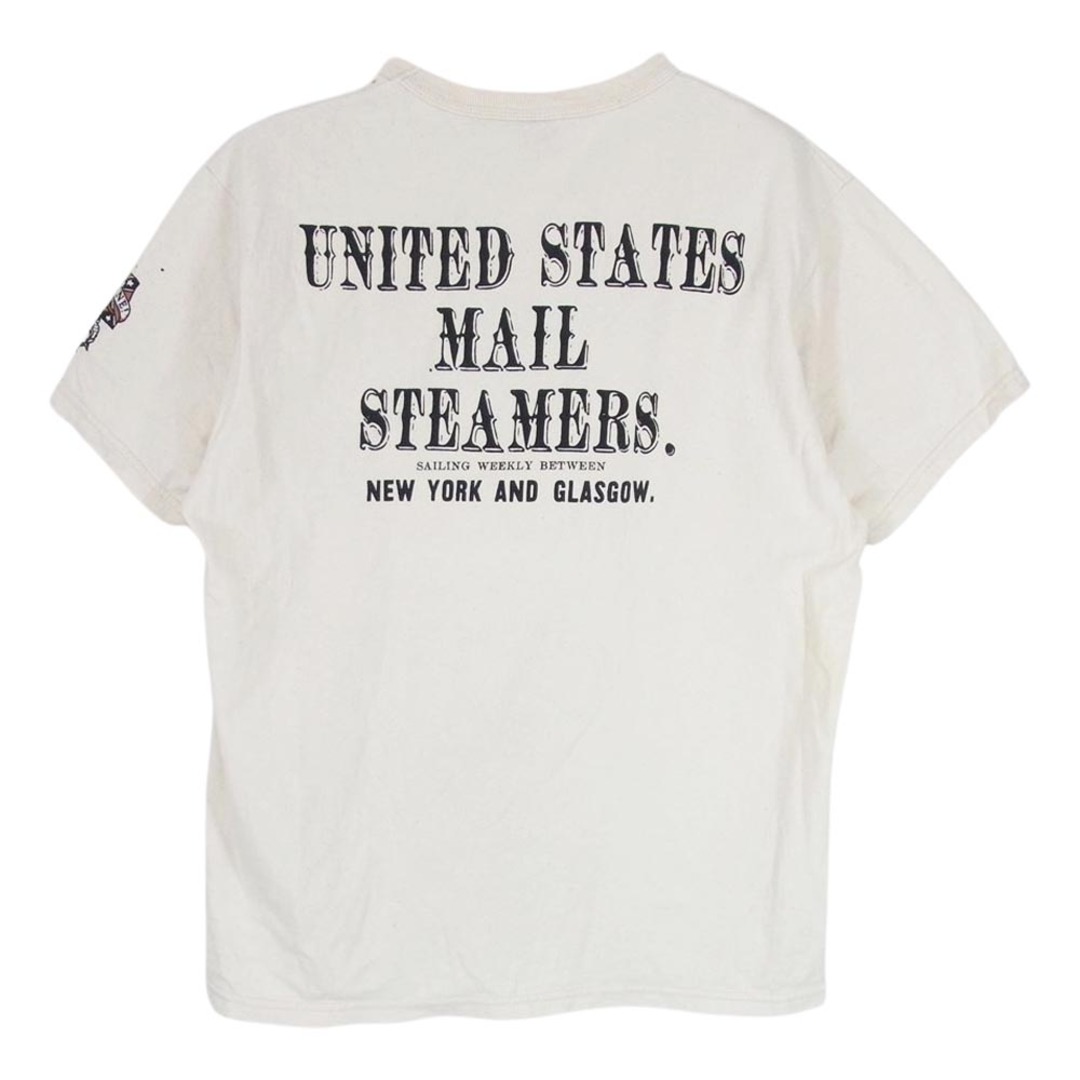 DELUXE(デラックス)のDELUXE デラックス UNITED STATES MAIL STEA MERS バックプリント 半袖 Tシャツ オフホワイト系 L【中古】 メンズのトップス(シャツ)の商品写真