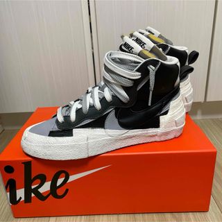 ナイキ(NIKE)のサカイ ナイキ ブレザーミッド ブラック NIKE BLAZER MID 24(スニーカー)