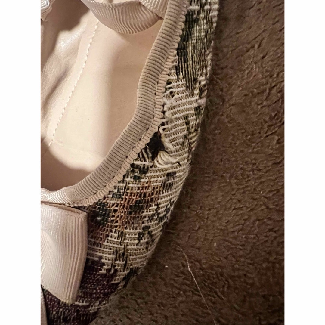 axes femme(アクシーズファム)のゴブランレースアップバレエ 編み上げ リボン パンプス ピンク レディースの靴/シューズ(ハイヒール/パンプス)の商品写真