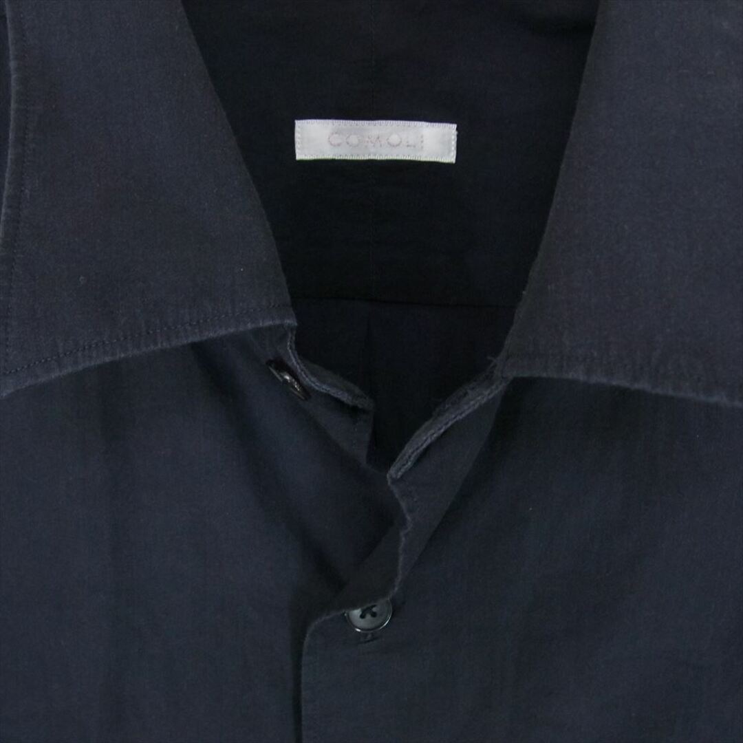 COMOLI(コモリ)のCOMOLI コモリ 23SS X01-02001 長袖 コモリシャツ ネイビー系 1【中古】 メンズのトップス(シャツ)の商品写真