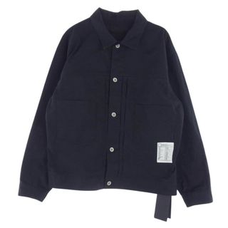 ネイバーフッド(NEIGHBORHOOD)のNEIGHBORHOOD ネイバーフッド ジャケット 24SS 241UTNH-JKM01 BLACK&WHITE COLLECTION TYPE-2 JACKET 高密度ダック生地 ワーク ジャケット ブラック系 L【極上美品】【中古】(その他)