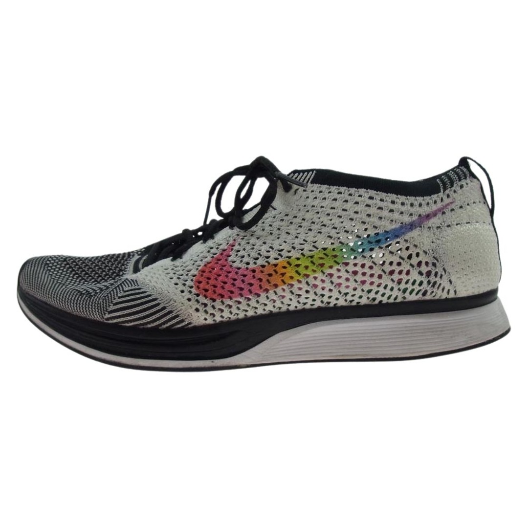 NIKE(ナイキ)のNIKE ナイキ スニーカー 902366-100 Flyknit Racer Be True フライニット レーサー ビー トゥルー スニーカー マルチカラー系 27.5cm【中古】 メンズの靴/シューズ(スニーカー)の商品写真