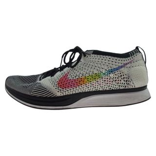 ナイキ(NIKE)のNIKE ナイキ スニーカー 902366-100 Flyknit Racer Be True フライニット レーサー ビー トゥルー スニーカー マルチカラー系 27.5cm【中古】(スニーカー)