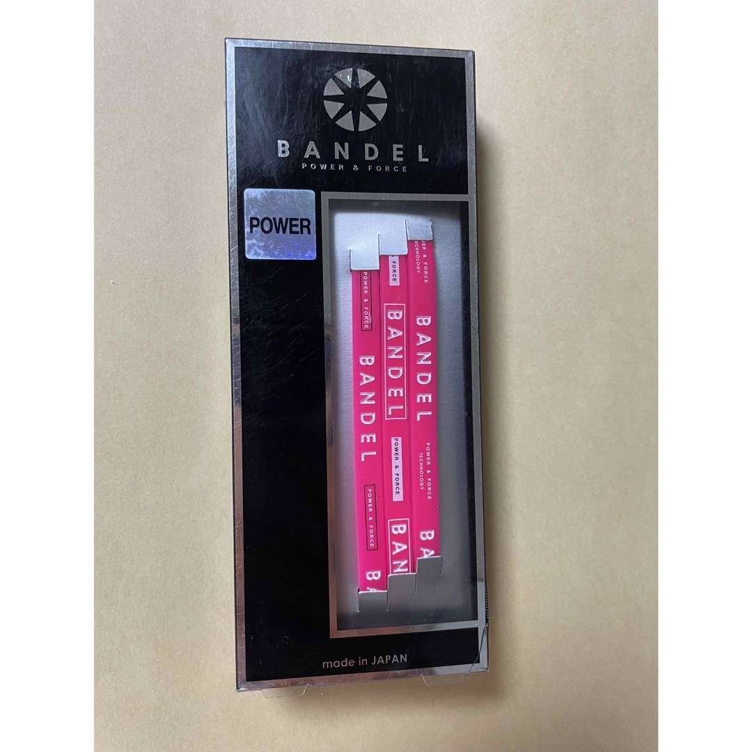 [新品★未使用]BANDEL バンデル ライン ブレスレット3本セット ピンクL メンズのアクセサリー(ネックレス)の商品写真