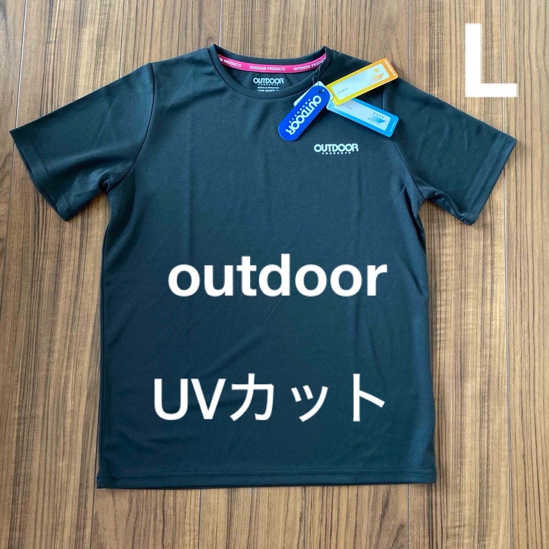 OUTDOOR(アウトドア)の新品　レディース　outdoor アウトドア　UVカット 半袖Tシャツ Lサイズ レディースのトップス(Tシャツ(半袖/袖なし))の商品写真