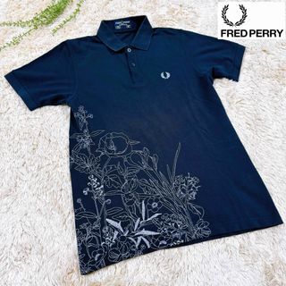 FRED PERRY - 【希少】FRED PERRY　フレッドペリー　ポロシャツ　花柄刺繍　36サイズ